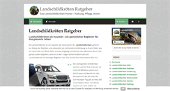 Desktop Screenshot of landschildkroetenratgeber.de